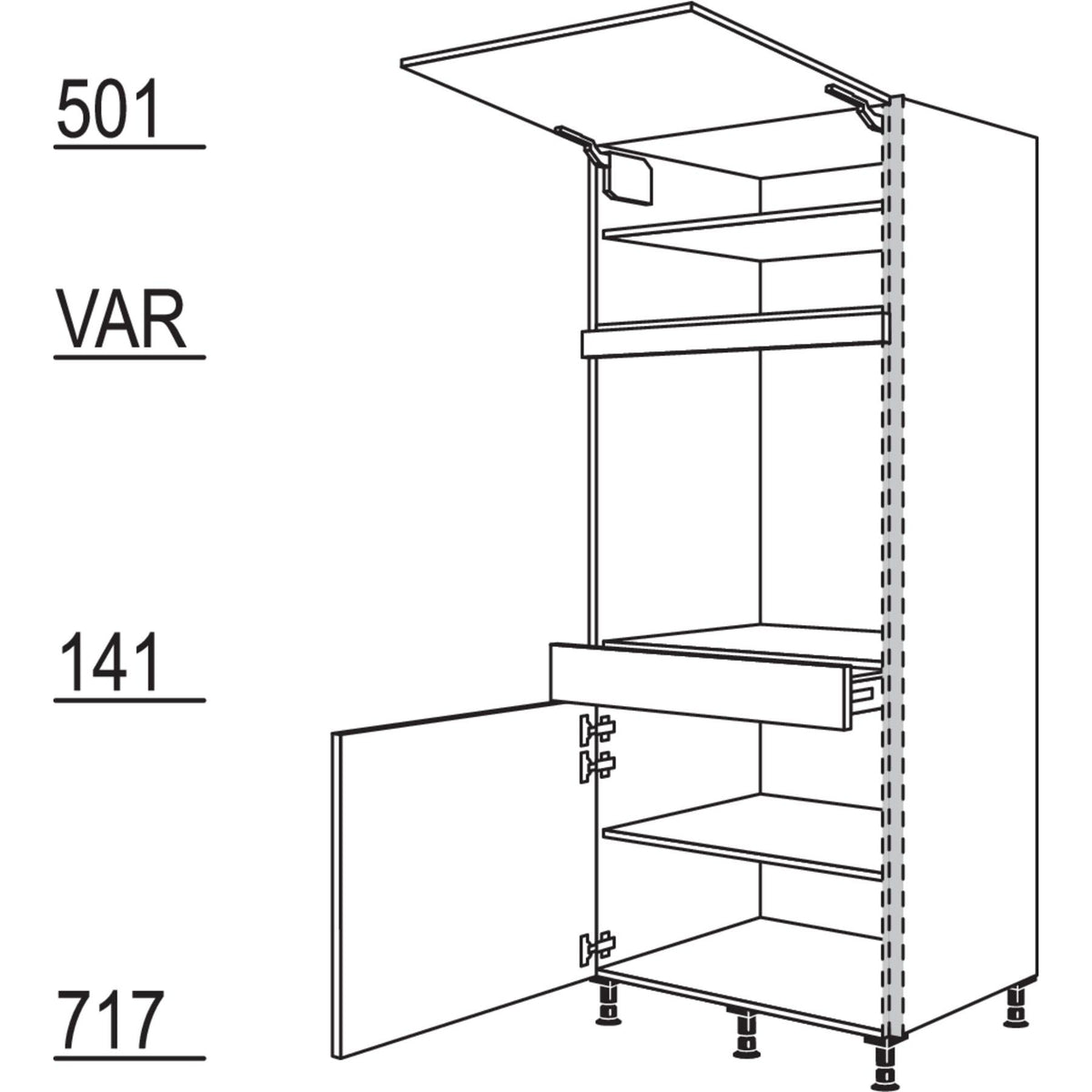 Nobilia Geraete-Umbau Backofen NGSDAOS76-3 53696