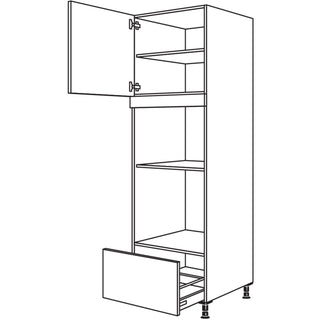 nobilia Geräte-Umbau Backofen und Dampfgarer / Kompaktgerät GDDKOA-3 60 cm - Look | 099