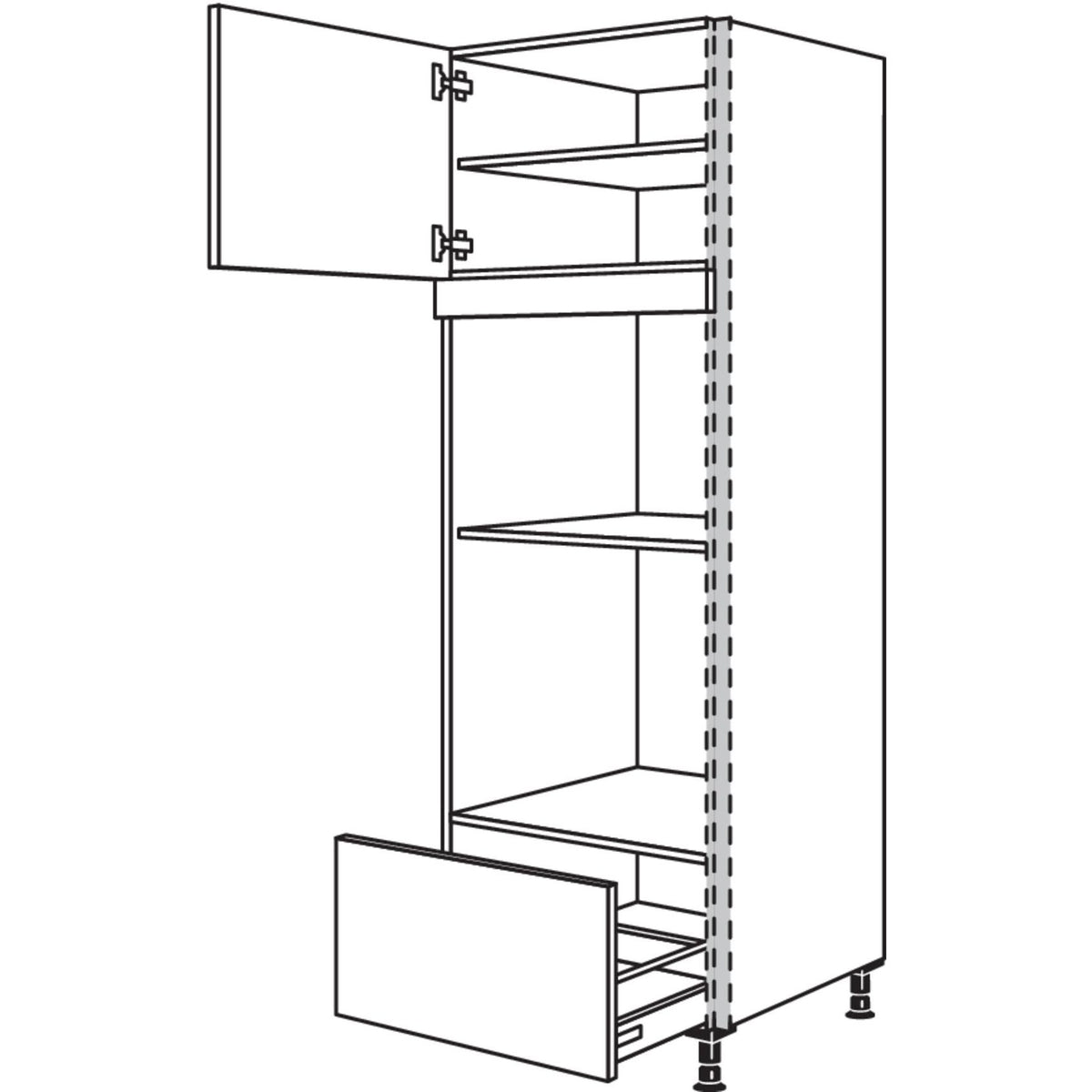 Nobilia Geraete-Umbau Backofen und Dampfgarer - Kompaktgeraet NGSDKOA-1 23590