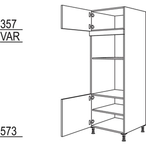 Nobilia Geraete-Umbau Backofen und Mikrowelle GMO-1 25502