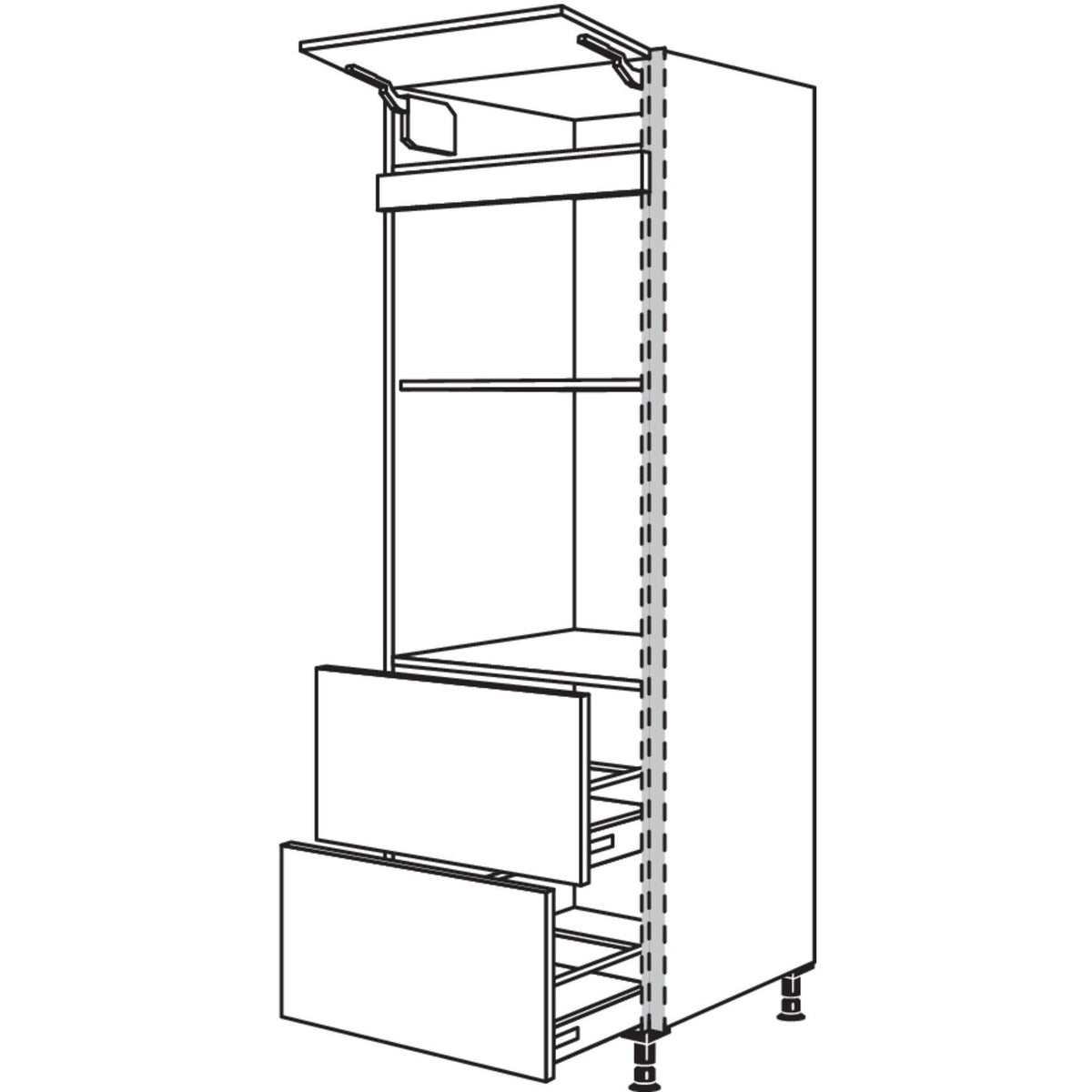 Nobilia Geraete-Umbau Backofen und Mikrowelle NGSMO2A-1 23591