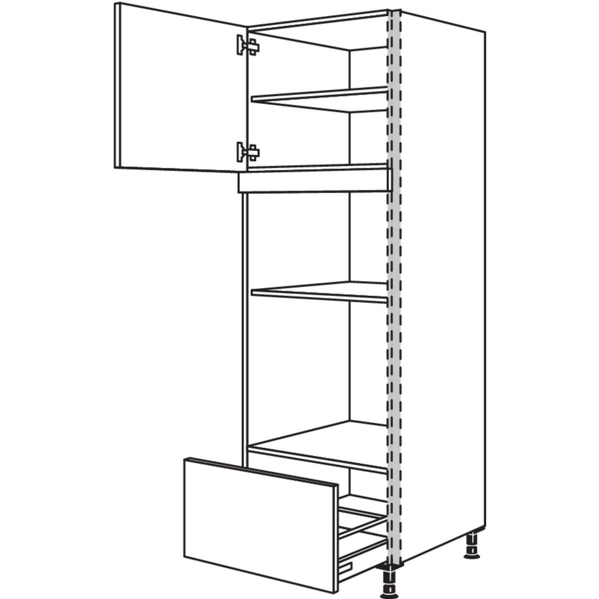 Nobilia Geraete-Umbau Backofen und Mikrowelle NGSMOA-1 23586