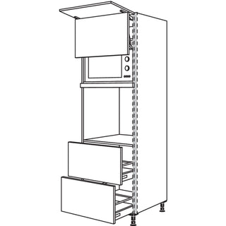 nobilia Conversion d'appareils Four et micro-ondes avec porte relevable NGSLO2A-2 60 cm - Focus | 312