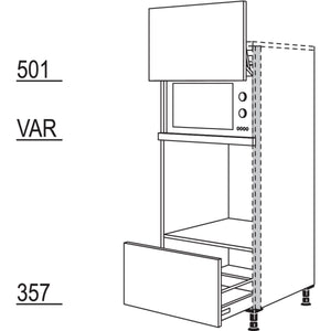 Nobilia Geraete-Umbau Backofen und Mikrowelle mit Lifttuer NGSLOA 56449