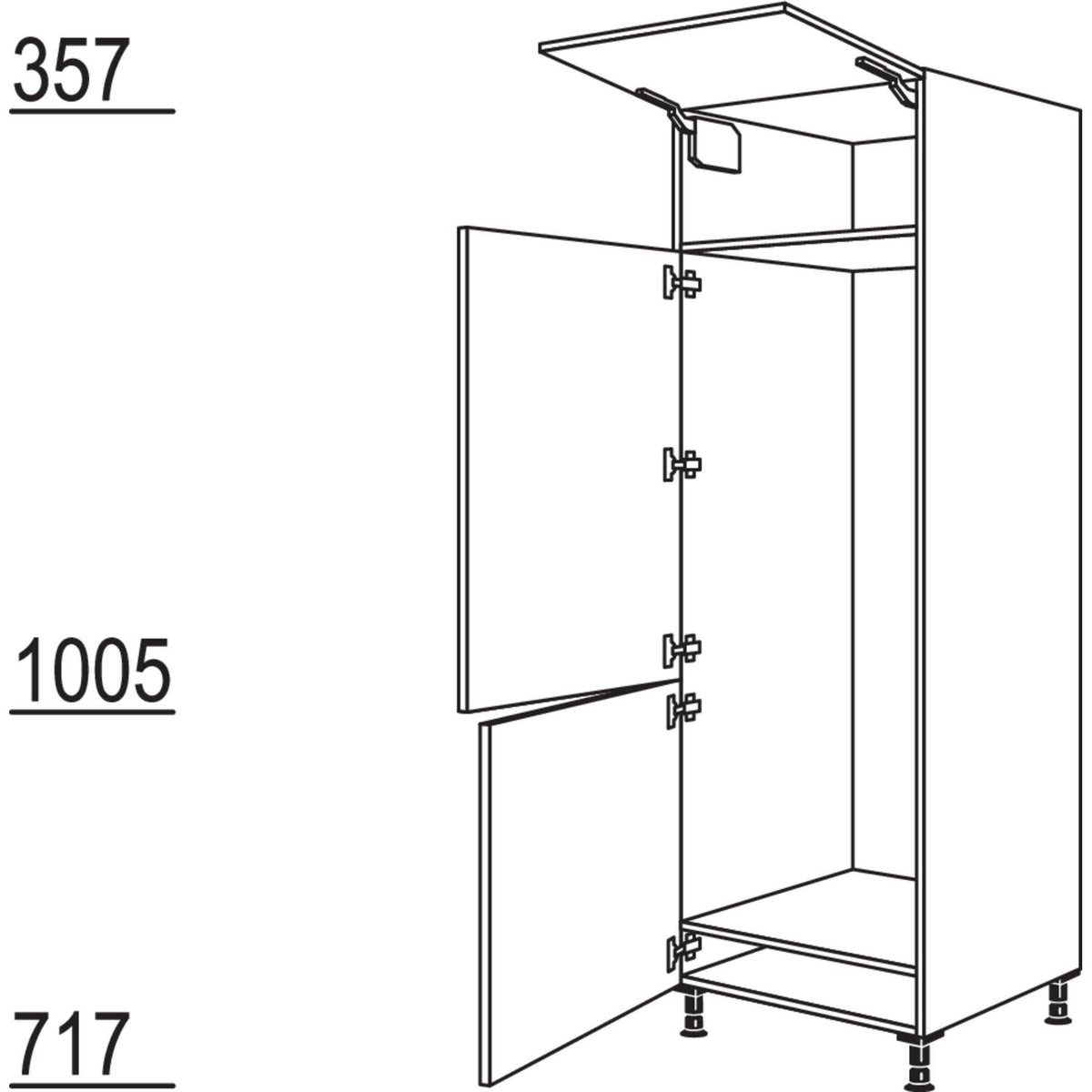 Nobilia Geraete-Umbau GD158-2 35672
