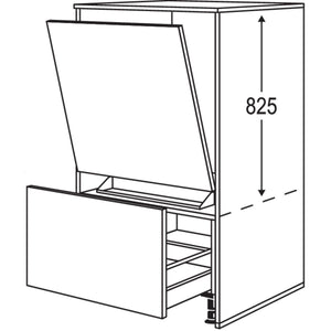 nobilia Geraete-Umbau Geschirrspueler in 450 - 600 mm Breite mit Wangen- 16 mm stark GMGSW1648 16542