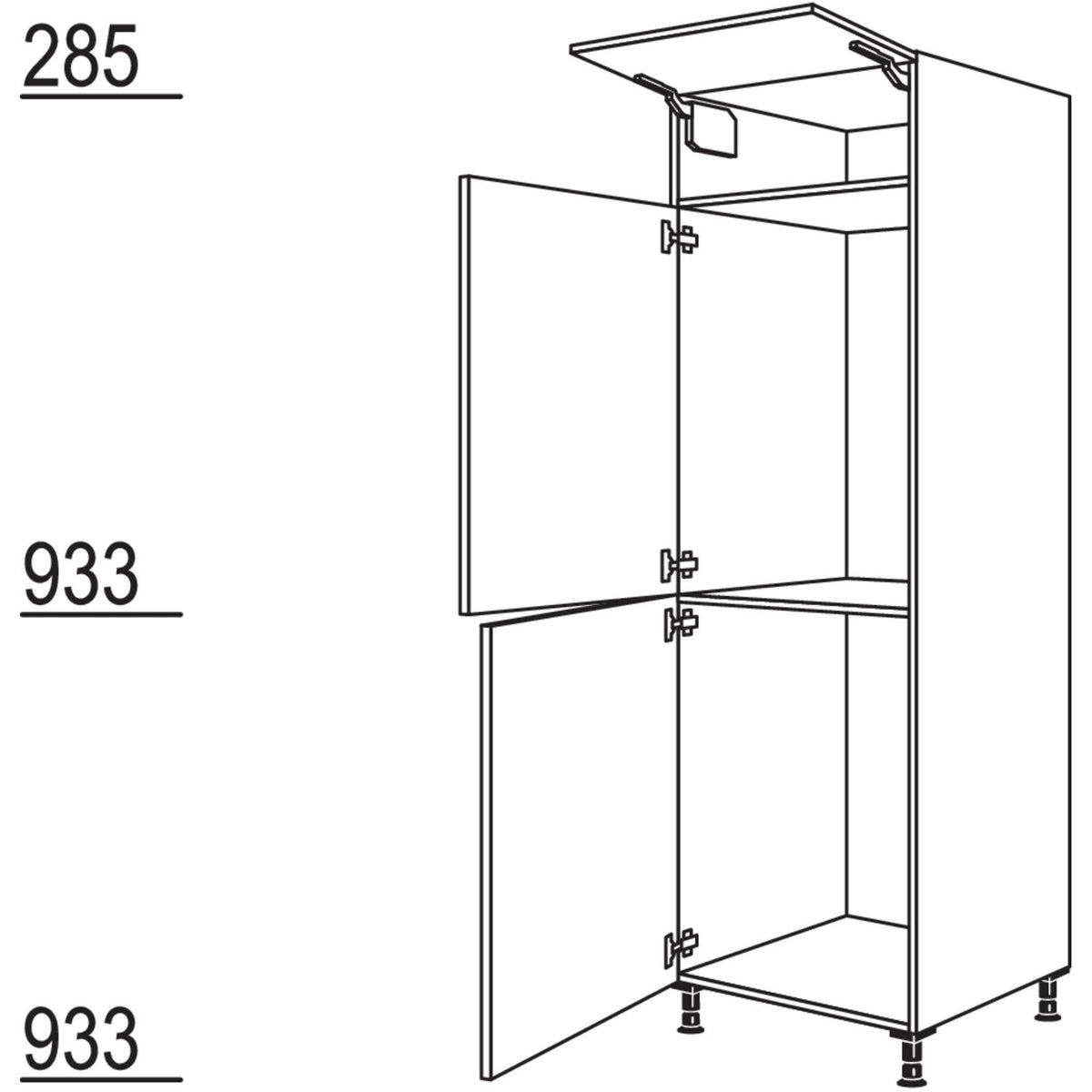 Nobilia Geraete-Umbau Kuehl- und Gefrierautomat G88-88-3 44634