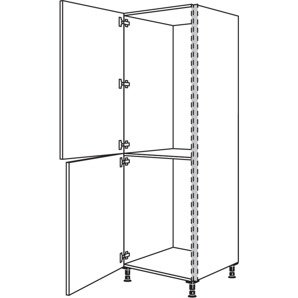 Nobilia Geraete-Umbau Kuehl- und Gefrierautomat NGS88-88-2 34944