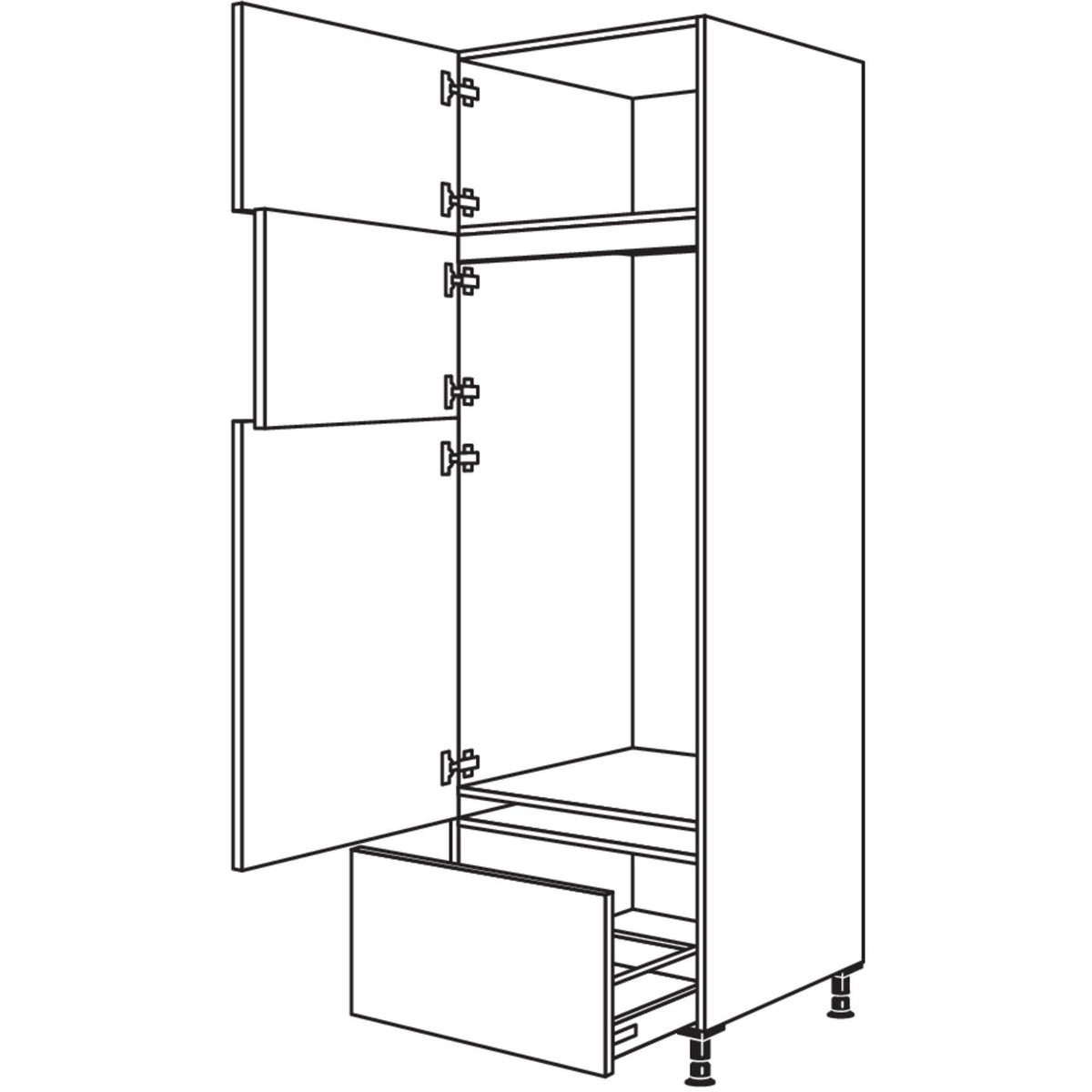 Nobilia Geraete-Umbau Kuehl-Gefrierautomat GD123GA-3 44665