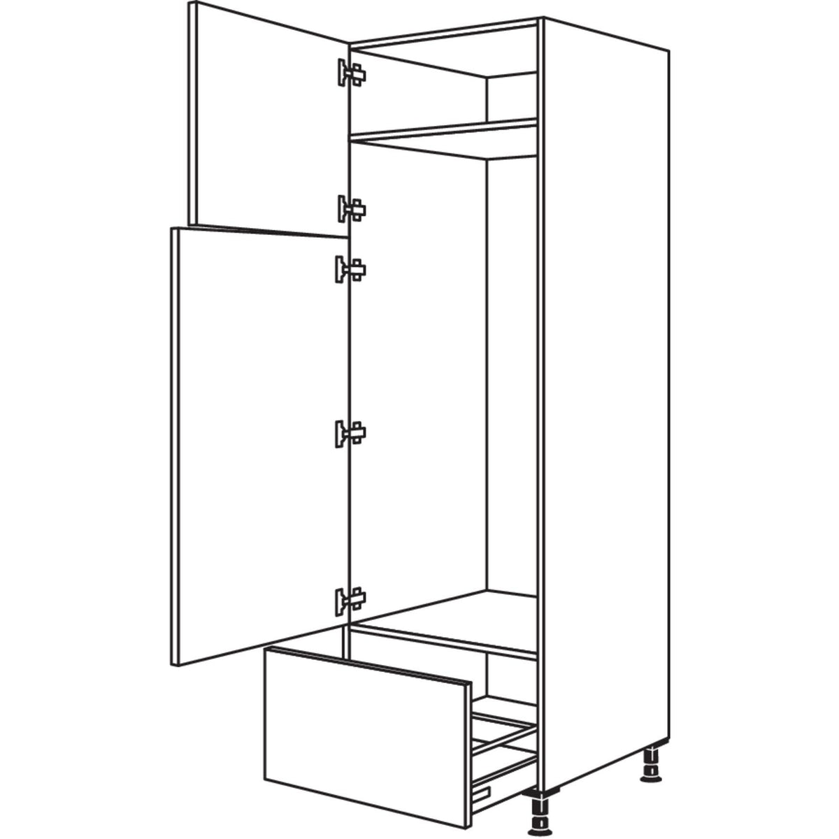 Nobilia Geraete-Umbau Kuehl-Gefrierautomat GD145A-2 35671
