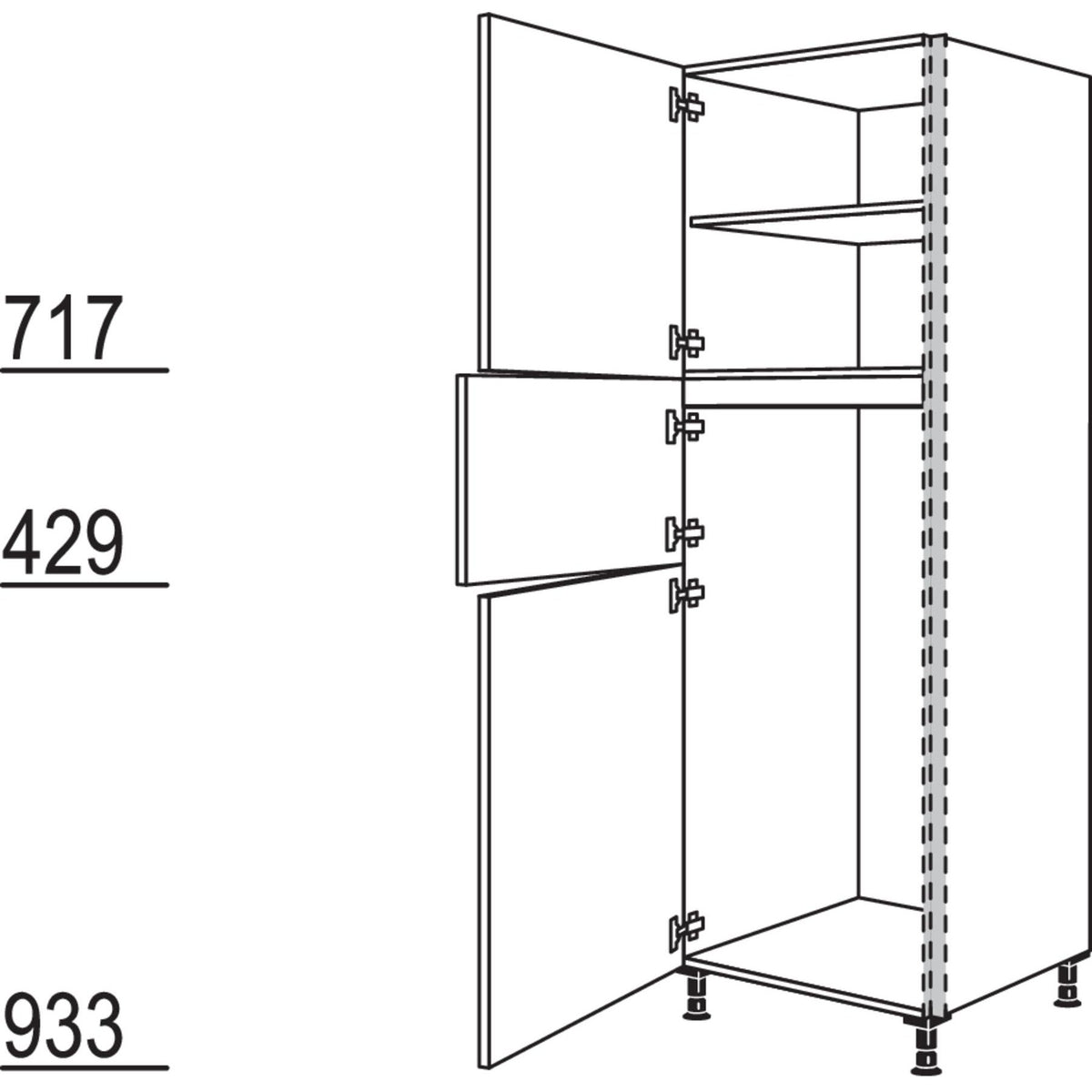 Nobilia Geraete-Umbau Kuehl-Gefrierautomat NGS123G-2 31956