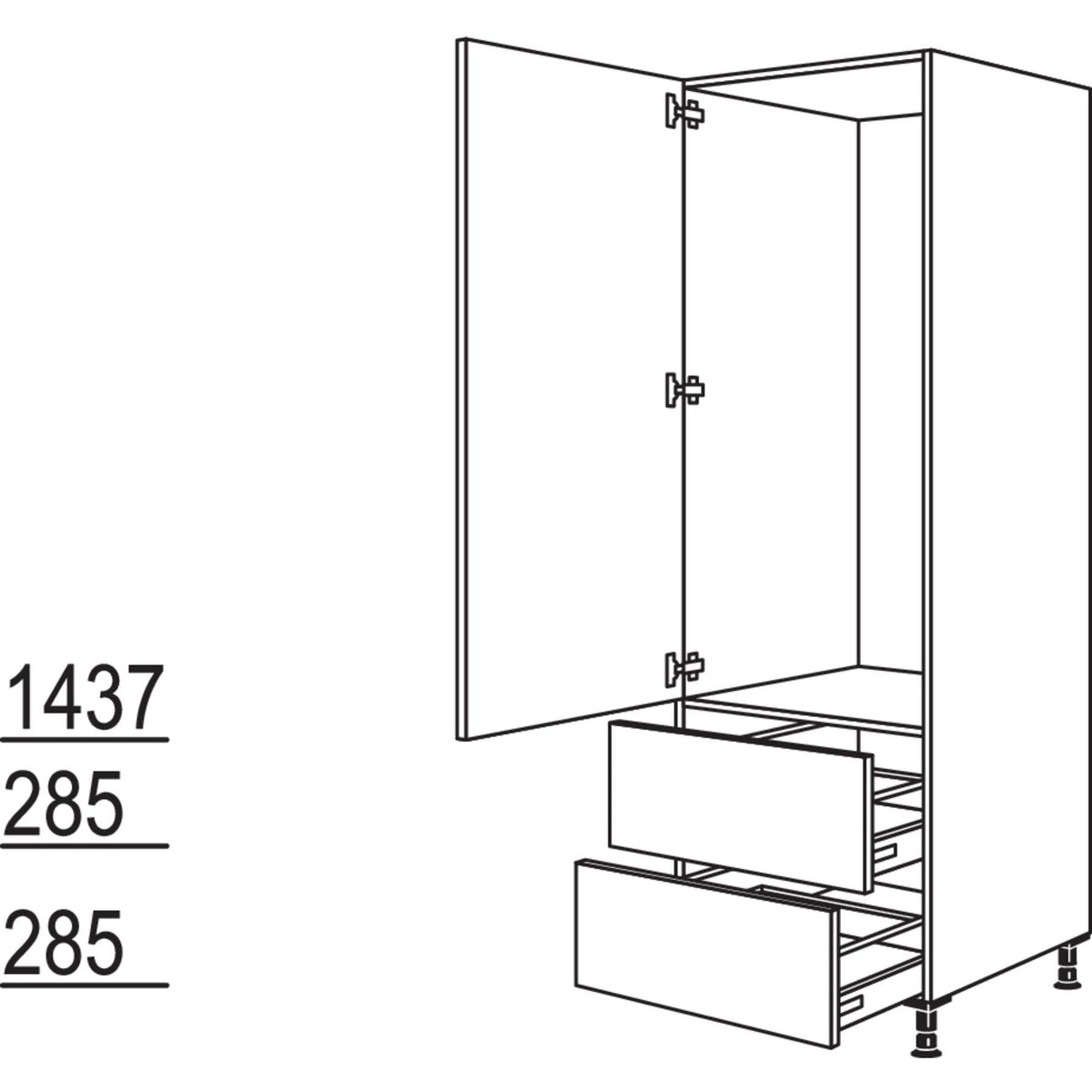 Nobilia Geraete-Umbau Kuehlautomat G1232A-1 22652