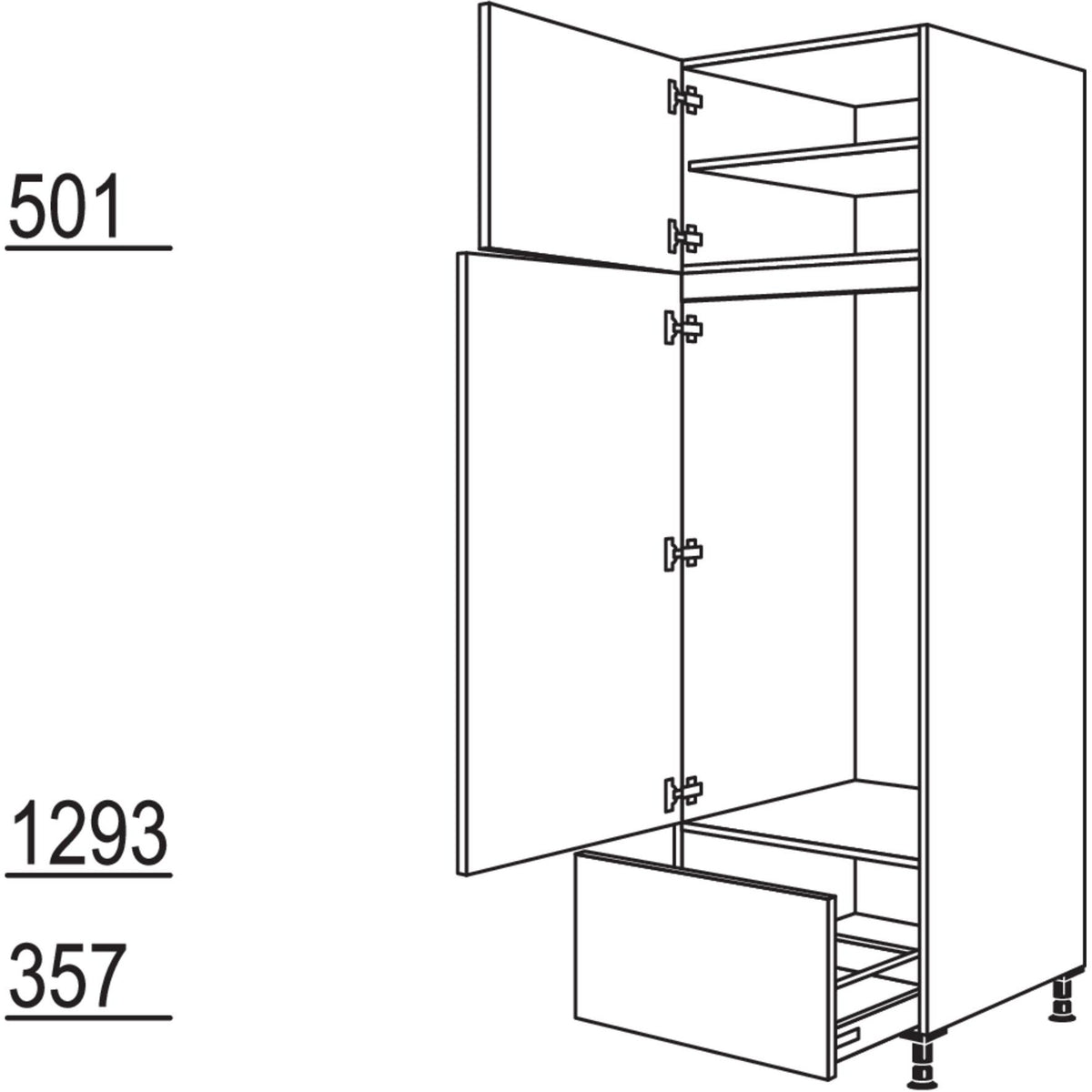Nobilia Geraete-Umbau Kuehlautomat GD123A-3 44656