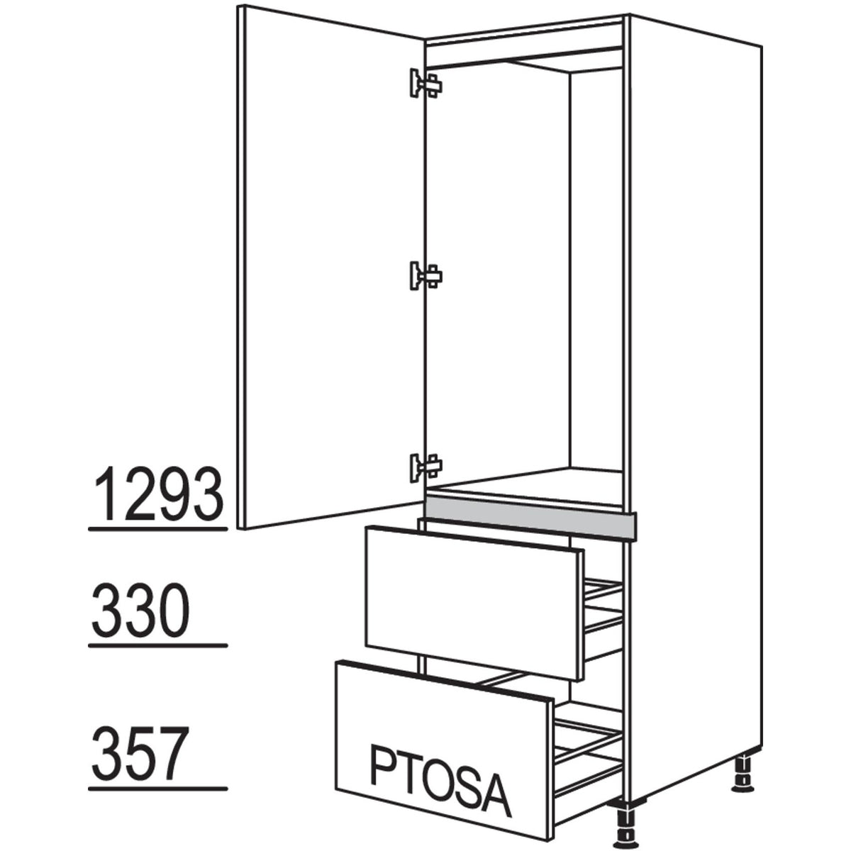 nobilia Geraete-Umbau Kuehlautomat LG1232A-1 24692