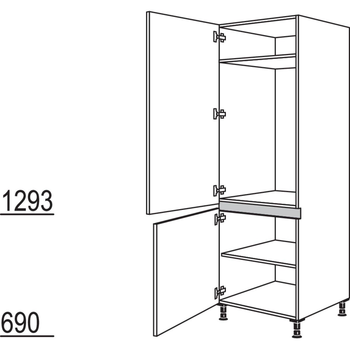 Nobilia Geraete-Umbau Kuehlautomat NG103-1 24684