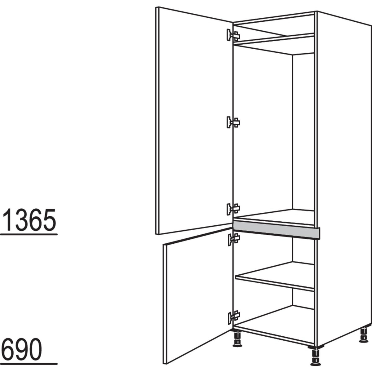 Nobilia Geraete-Umbau Kuehlautomat NG123-2 34688