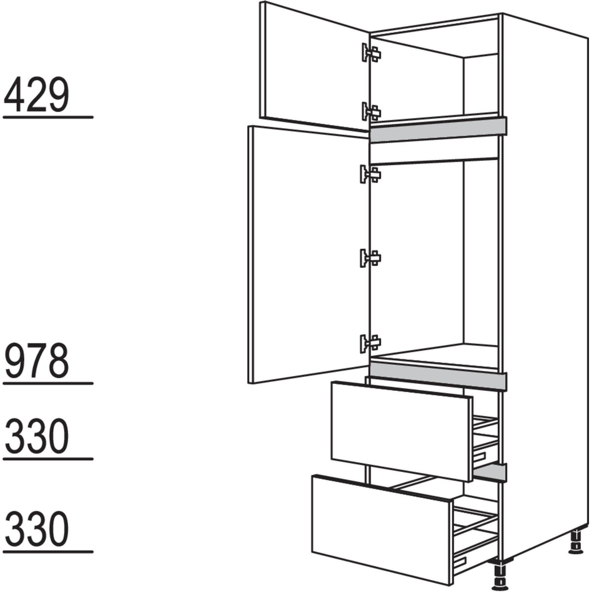 Nobilia Geraete-Umbau Kuehlautomat NG882A-3 47680