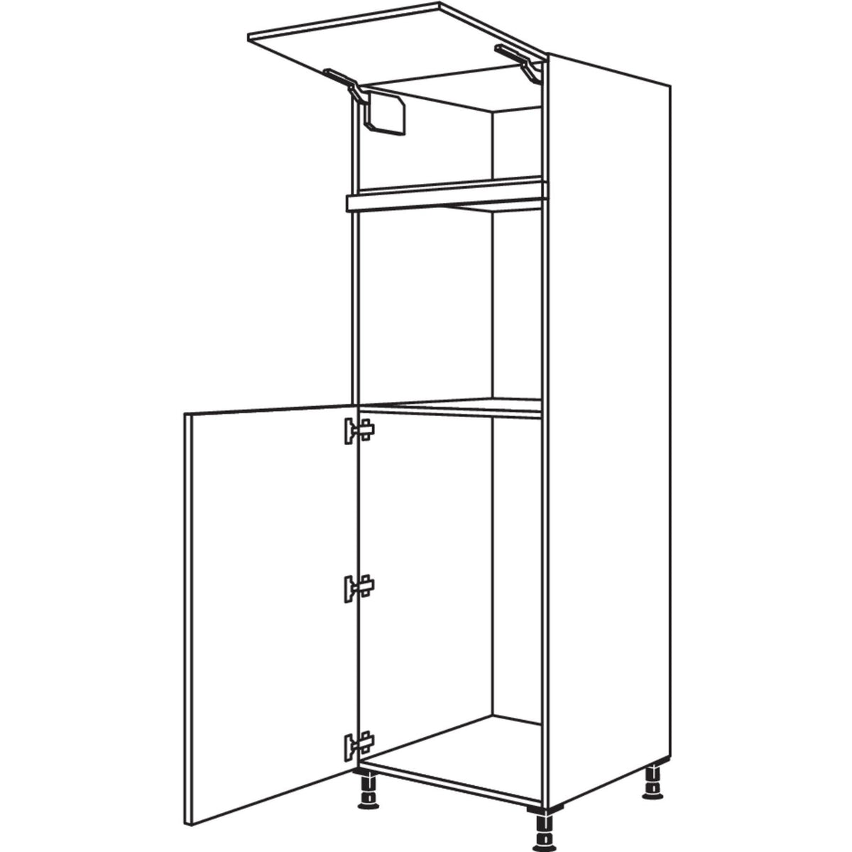 Nobilia Geraete-Umbau Kuehlautomat und Backofen G103O-2 35647