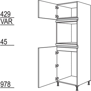 Nobilia Geraete-Umbau Kuehlautomat und Backofen NG88O-3 47682