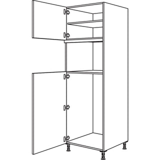 nobilia Geräte-Umbau Kühlautomat und Dampfgarer / Kompaktgerät G103DK-2 60 cm - Look | 099