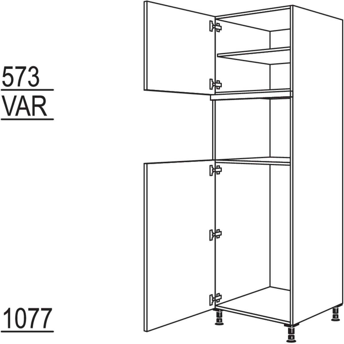 Nobilia Geraete-Umbau Kuehlautomat und Dampfgarer - Kompaktgeraet G103DK-3 44646