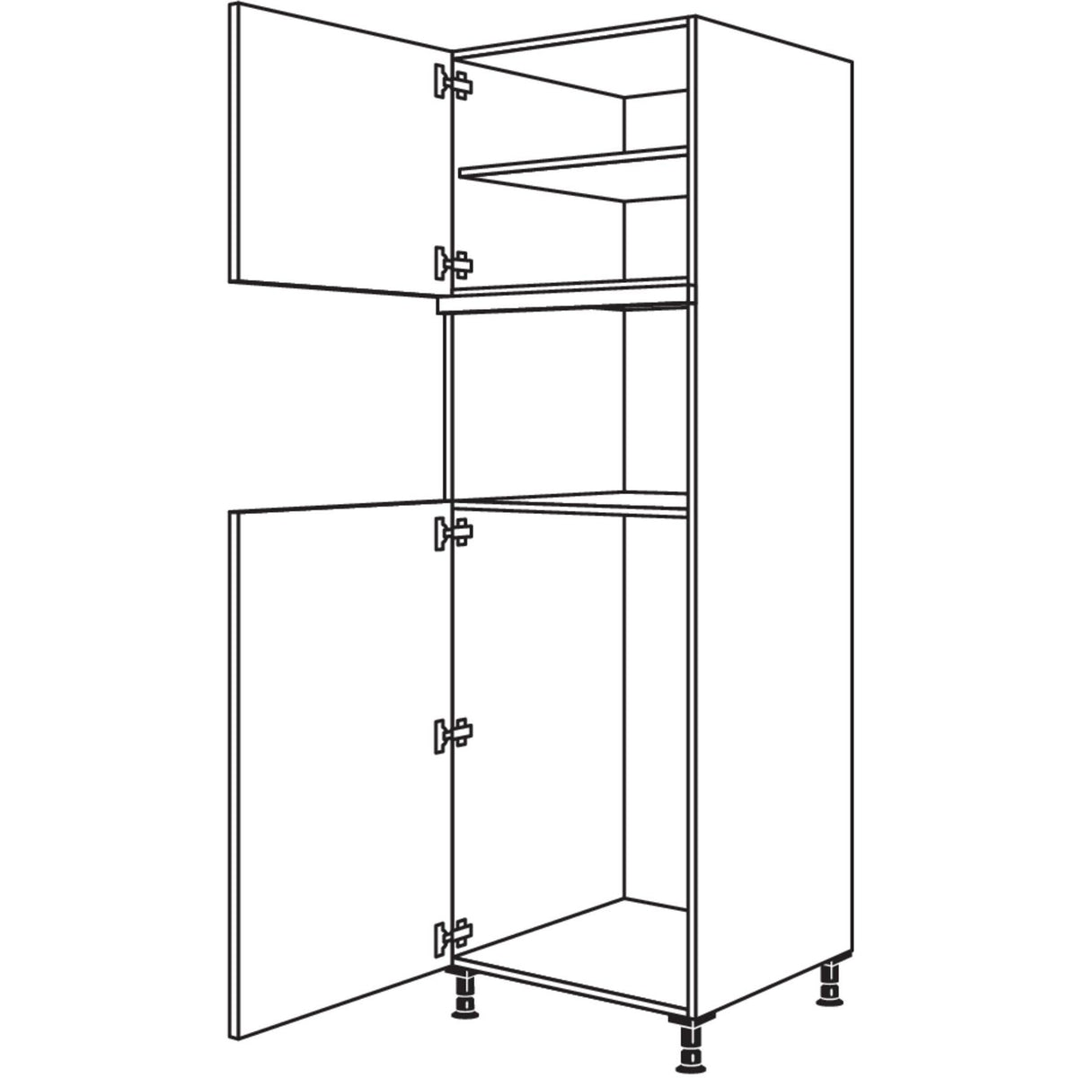 Nobilia Geraete-Umbau Kuehlautomat und Dampfgarer - Kompaktgeraet G103DK-3 44646