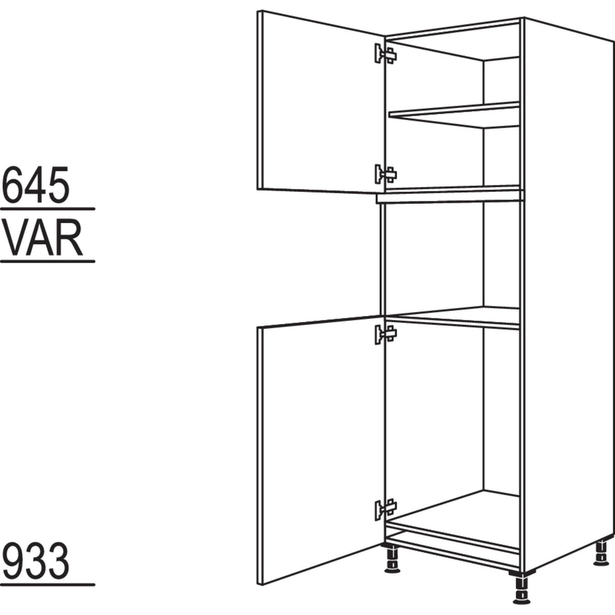 Nobilia Geraete-Umbau Kuehlautomat und Mikrowelle -  Dampfgarer - Kompaktgeraet G88MDK-2 37629