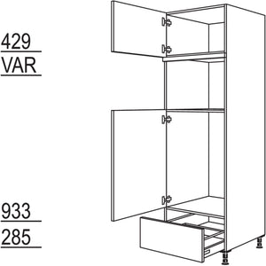 Nobilia Geraete-Umbau Kuehlautomat und Mikrowelle - Dampfgarer - Kompaktgeraet G88MDKA-3 44630