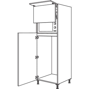 Nobilia Geraete-Umbau Kuehlautomat und Mikrowelle G123L-1 24662