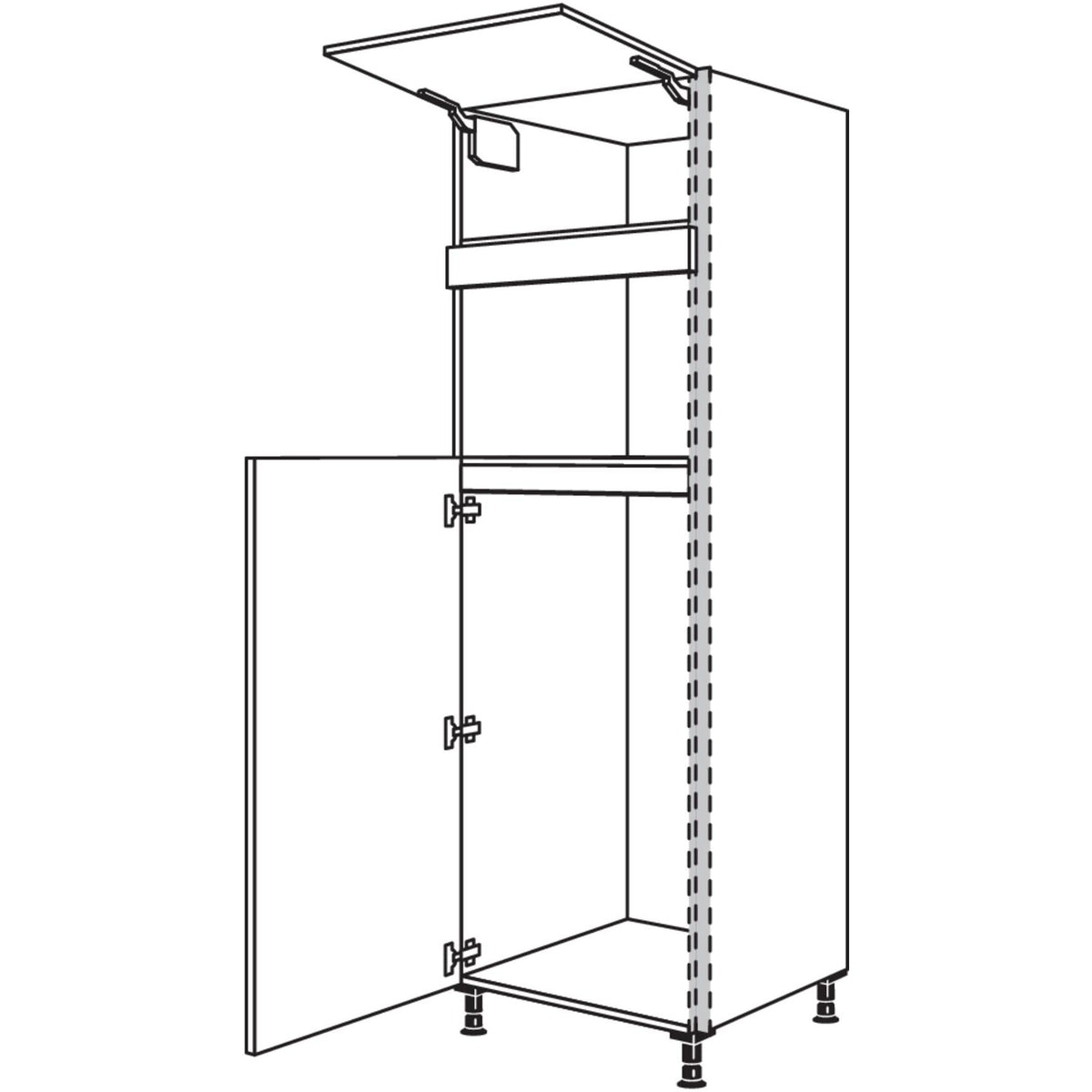 Nobilia Geraete-Umbau Kuehlautomat und Mikrowelle NGS123M-3 54954