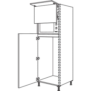 Nobilia Geraete-Umbau Kuehlautomat und Mikrowelle mit Lifttuer NGS123L-1 22955