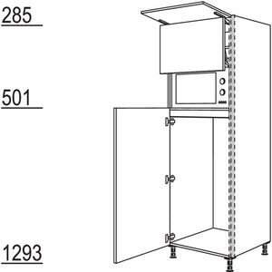 Nobilia Geraete-Umbau Kuehlautomat und Mikrowelle mit Lifttuer NGS123L-2 31955