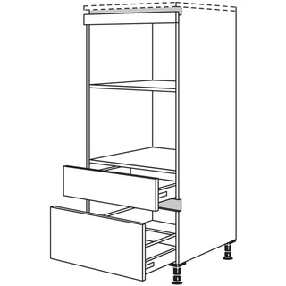 nobilia Conversión de aparato para microondas y vaporera / aparato compacto NGMDKS 60 cm - Inox | 808
