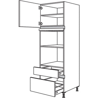 nobilia Geräte-Umbau für Mikrowelle und Dampfgarer / Kompaktgerät NGMDKSA-1 60 cm - Riva | 371