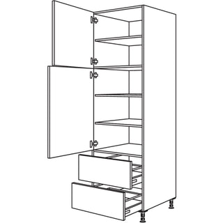 nobilia armario para vajilla/almacenamiento H2A60-3 60 cm - Look | 099