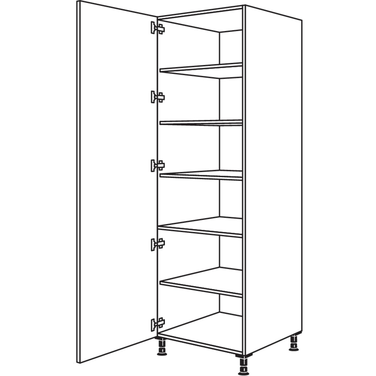 nobilia Geschirr-- Vorratsschrank HF40-2 35025