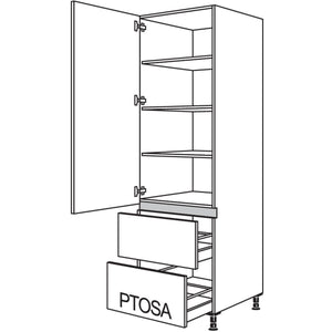 nobilia Geschirr-- Vorratsschrank LH2A40-3 47107