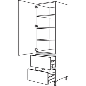 Nobilia Geschirr-- Vorratsschrank NH2A60-3 47129