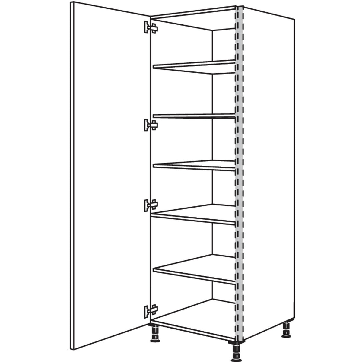nobilia Geschirr-- Vorratsschrank NHSF50-1 21158
