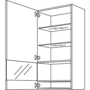 Nobilia Glas-Wandschrank Boulevard WGB45-130 25794