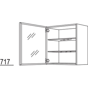 Nobilia Glas-Wandschrank Flat WF60-1 32486