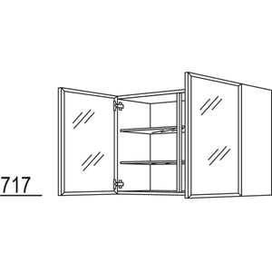 Nobilia Glas-Wandschrank Flat WF90-1 32489