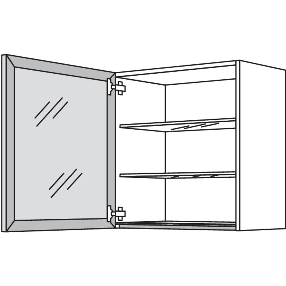 Nobilia Glas-Wandschrank Square WSQ45-1 37524