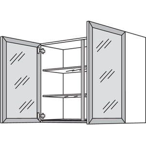 Nobilia Glas-Wandschrank Square WSQ100-3 51531