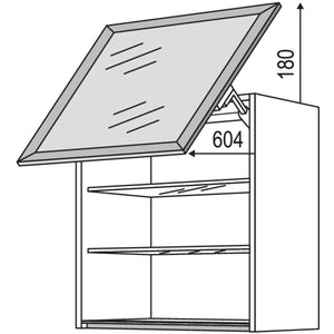 Nobilia Glas-Wandschrank Square mit Schwingklappe WKSSQ50-1 31595