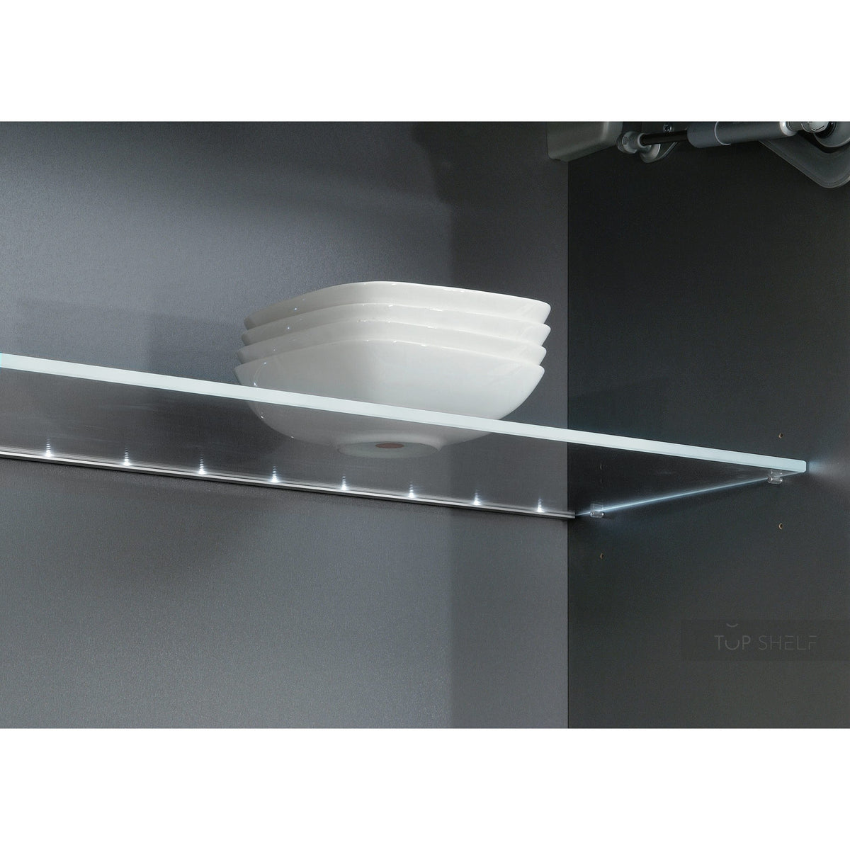 Nobilia Glaseinlegeboden mit LED Glaskantenbeleuchtung für Wandschränke mit Glas- GB-WS120 15076