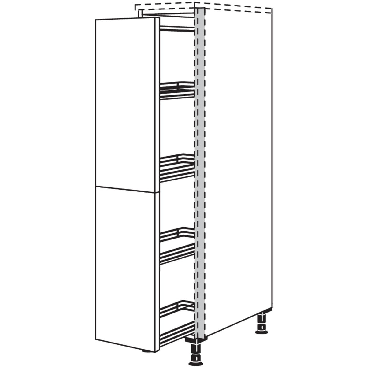 Nobilia Highboard Apothekerschrank NHSA40 55414