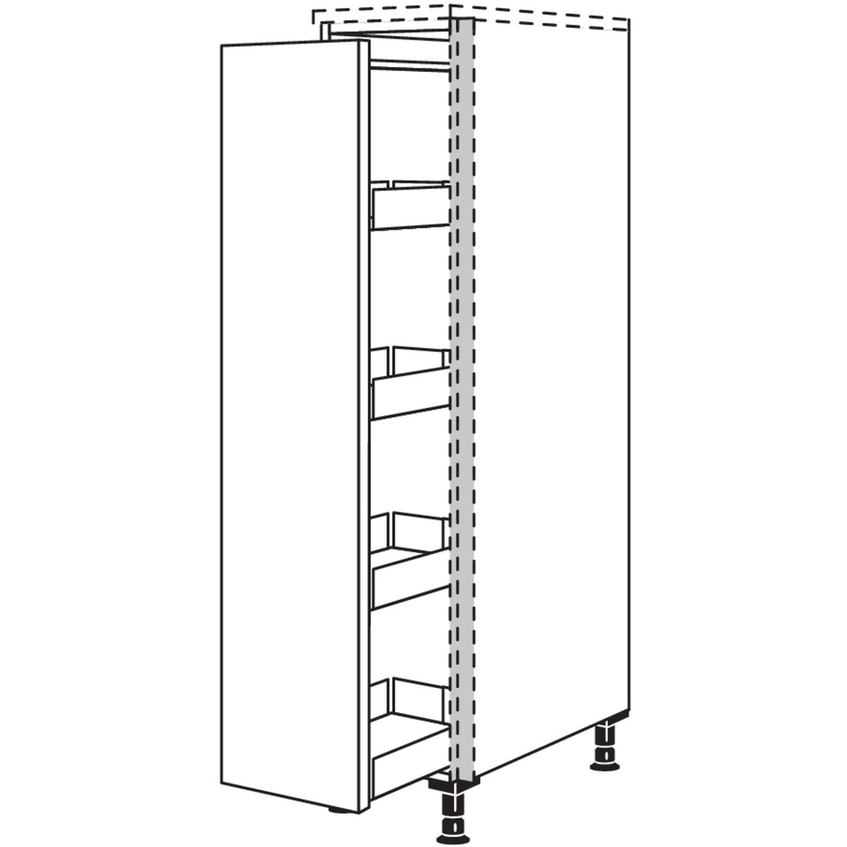 nobilia Highboard Apothekerschrank NHSAF30 56715