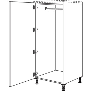 nobilia Highboard Garderobenschrank HWGF40 21538
