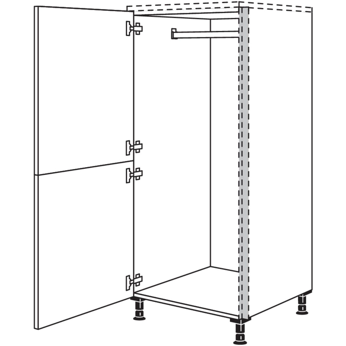 Nobilia Highboard Garderobenschrank NHSWG40 082